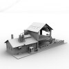锯木厂-建筑-厂房-VR/AR模型-3D城