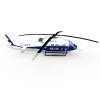 16121 警用直升机-飞机-军事飞机-VR/AR模型-3D城