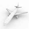 飞机-飞机-客机-VR/AR模型-3D城