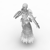 最终幻想人物-角色人体-女人-VR/AR模型-3D城