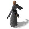 最终幻想人物-角色人体-女人-VR/AR模型-3D城