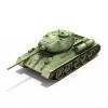 T34-85坦克-汽车-军事汽车-VR/AR模型-3D城