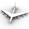 B52飞机-飞机-军事飞机-VR/AR模型-3D城