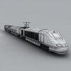 欧洲快速火车-汽车-火车-VR/AR模型-3D城
