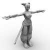 街头霸王：茱莉-角色人体-角色-VR/AR模型-3D城