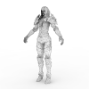 TERA人族女-角色人体-角色-VR/AR模型-3D城