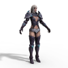 TERA人族女-角色人体-角色-VR/AR模型-3D城