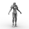 TERA人族女-角色人体-角色-VR/AR模型-3D城