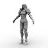 TERA人族女-角色人体-角色-VR/AR模型-3D城