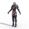 TERA人族女-角色人体-角色-VR/AR模型-3D城