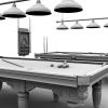 桌球台-建筑-基础设施-VR/AR模型-3D城