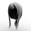 卡通mm小马尾发型-角色人体-角色-VR/AR模型-3D城