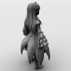 卡通女孩-角色人体-角色-VR/AR模型-3D城