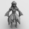 卡通女孩-角色人体-角色-VR/AR模型-3D城