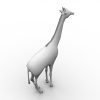 长颈鹿-动植物-哺乳动物-VR/AR模型-3D城