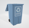 可回收垃圾桶-建筑-基础设施-VR/AR模型-3D城
