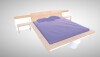 家居 双人床-家居-床-VR/AR模型-3D城