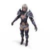 女战士-角色人体-角色-VR/AR模型-3D城