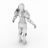 女战士-角色人体-角色-VR/AR模型-3D城