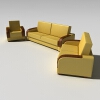 商务沙发组合-家居-沙发-VR/AR模型-3D城