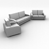 商务沙发组合-家居-沙发-VR/AR模型-3D城