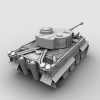 Panzerkampfwagen VI Ausf E虎式坦克-汽车-军事汽车-VR/AR模型-3D城