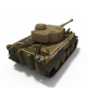 Panzerkampfwagen VI Ausf E虎式坦克-汽车-军事汽车-VR/AR模型-3D城