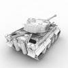 Panzerkampfwagen VI Ausf E虎式坦克-汽车-军事汽车-VR/AR模型-3D城