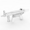 MP-5SD卡通机枪-VR/AR模型-3D城