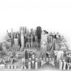 未来城市-建筑-科幻-VR/AR模型-3D城