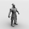赤壁男士兵-角色人体-角色-VR/AR模型-3D城