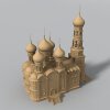 俄罗斯Ortodox教会-建筑-古建筑-VR/AR模型-3D城