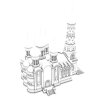 俄罗斯Ortodox教会-建筑-古建筑-VR/AR模型-3D城