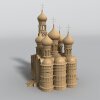 俄罗斯Ortodox教会-建筑-古建筑-VR/AR模型-3D城