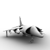鹞式喷气战机-飞机-军事飞机-VR/AR模型-3D城