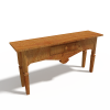 木桌-家居-桌椅-VR/AR模型-3D城