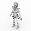 战士公主-角色人体-角色-VR/AR模型-3D城