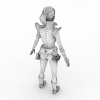 战士公主-角色人体-角色-VR/AR模型-3D城