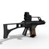 G36C卡宾枪-军事-枪炮-VR/AR模型-3D城
