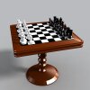 国际象棋-建筑-基础设施-VR/AR模型-3D城