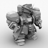 SD高达-角色人体-角色-VR/AR模型-3D城