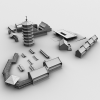中国古建宝塔山庄-建筑-古建筑-VR/AR模型-3D城