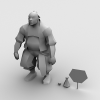 赤壁醉汉-角色人体-角色-VR/AR模型-3D城