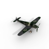 BF109G 战斗机-飞机-军事飞机-VR/AR模型-3D城