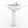 台盆-建筑-卫浴-VR/AR模型-3D城