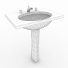 台盆-建筑-卫浴-VR/AR模型-3D城