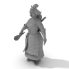 中年妇女-角色人体-角色-VR/AR模型-3D城