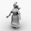 中年妇女-角色人体-角色-VR/AR模型-3D城