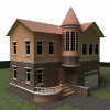 欧洲别墅-建筑-住宅-VR/AR模型-3D城