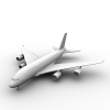 Airbus 380客机-飞机-客机-VR/AR模型-3D城